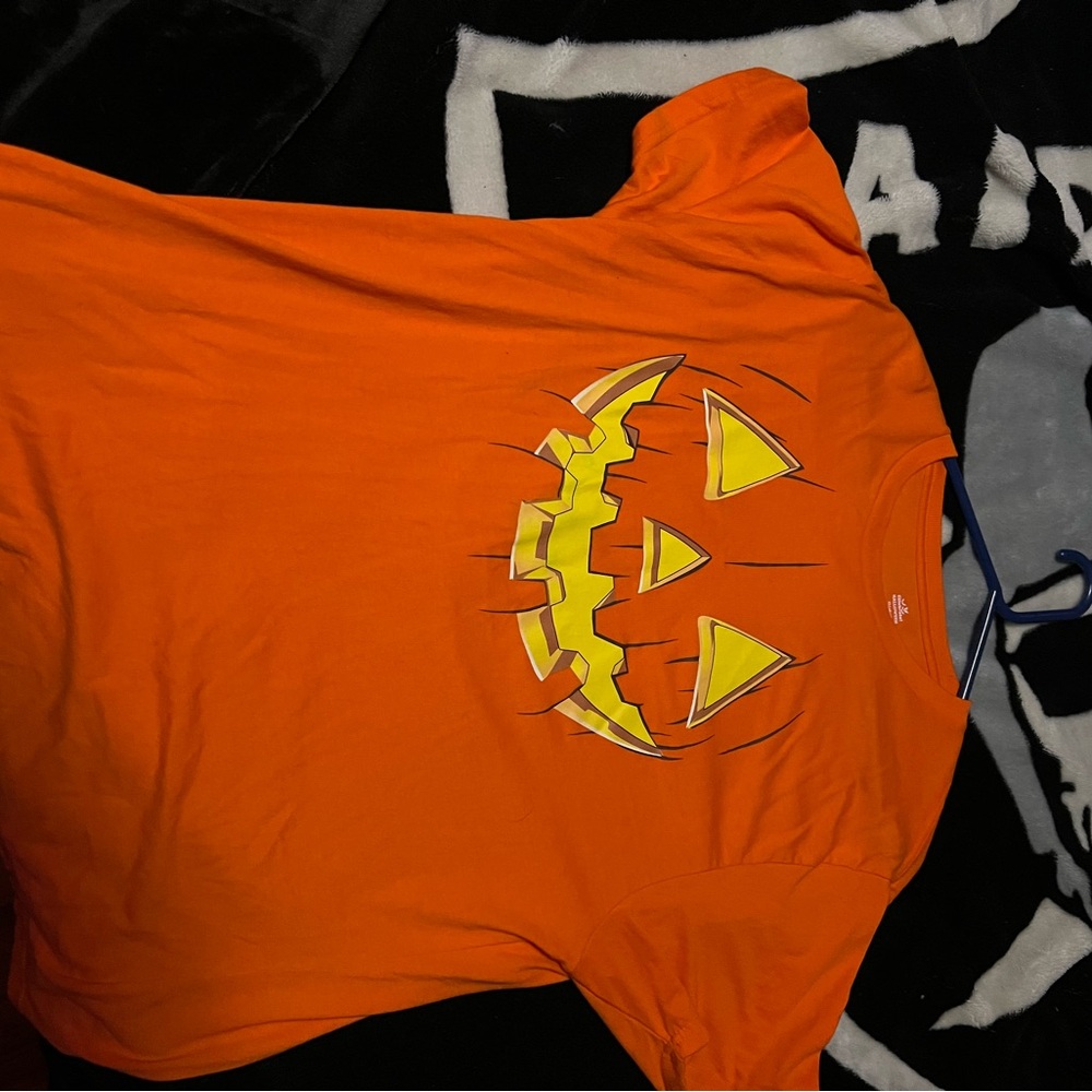 Orange Pumpkin Graphic Men's Shirt